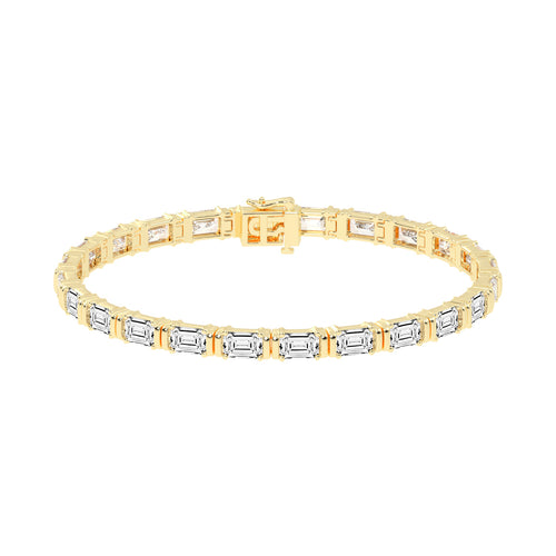 12Ct Emerald Shape Bracelet
