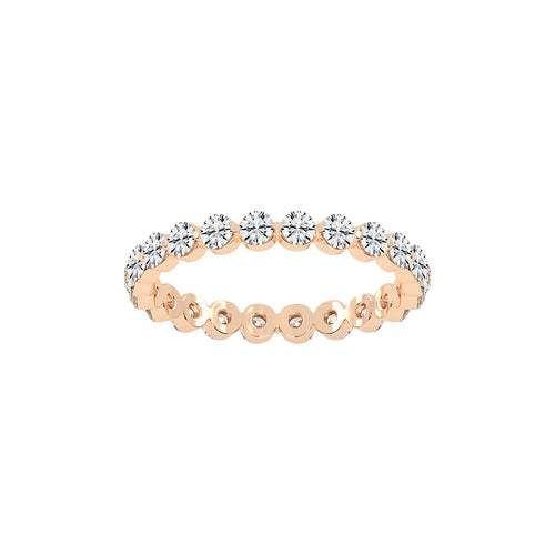 Diora Floating Cut Round Lab Diamond Ring