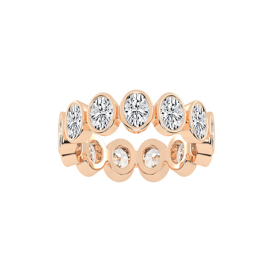Vionia Oval Cut Milgrain Style Lab Diamond Ring