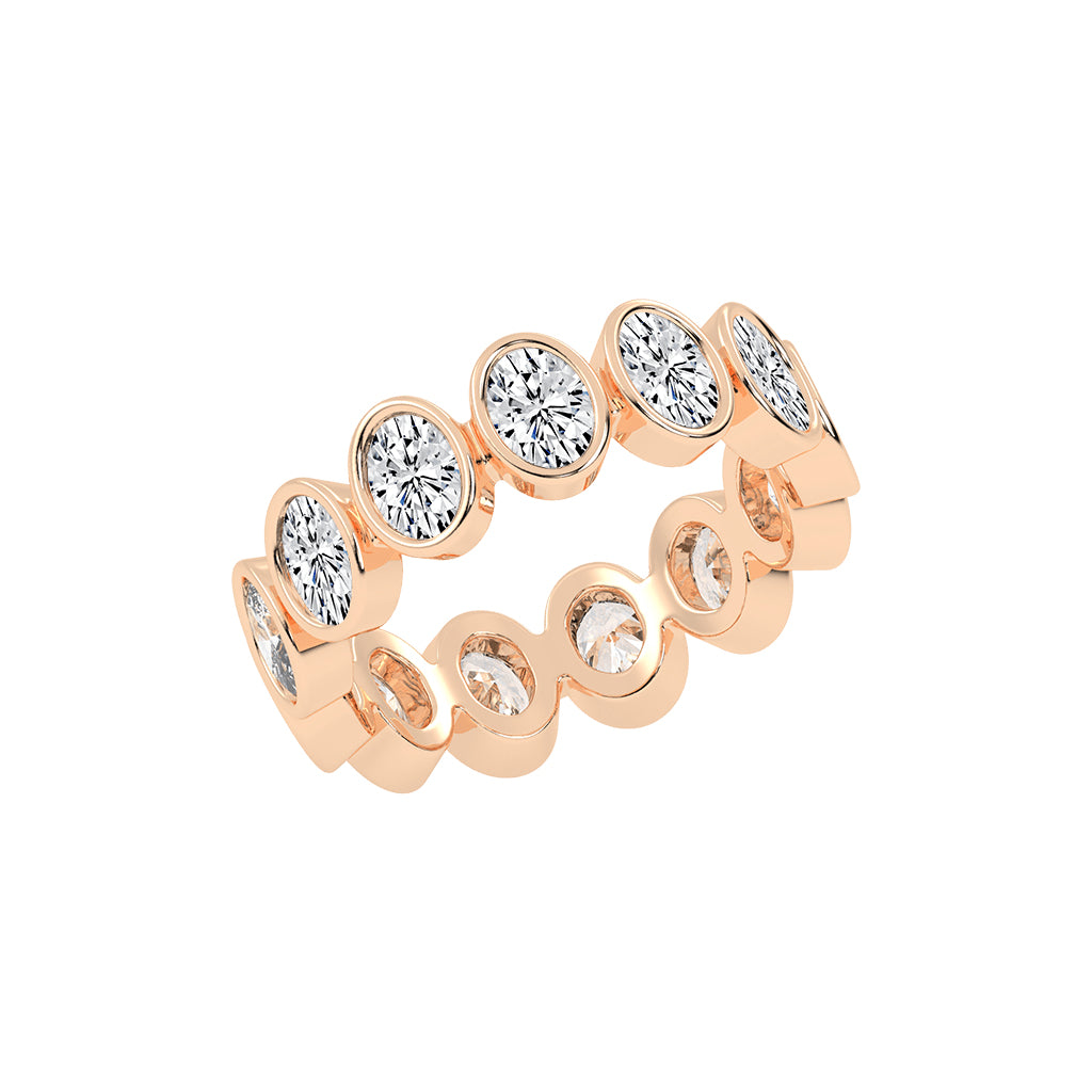 Vionia Oval Cut Milgrain Style Lab Diamond Ring