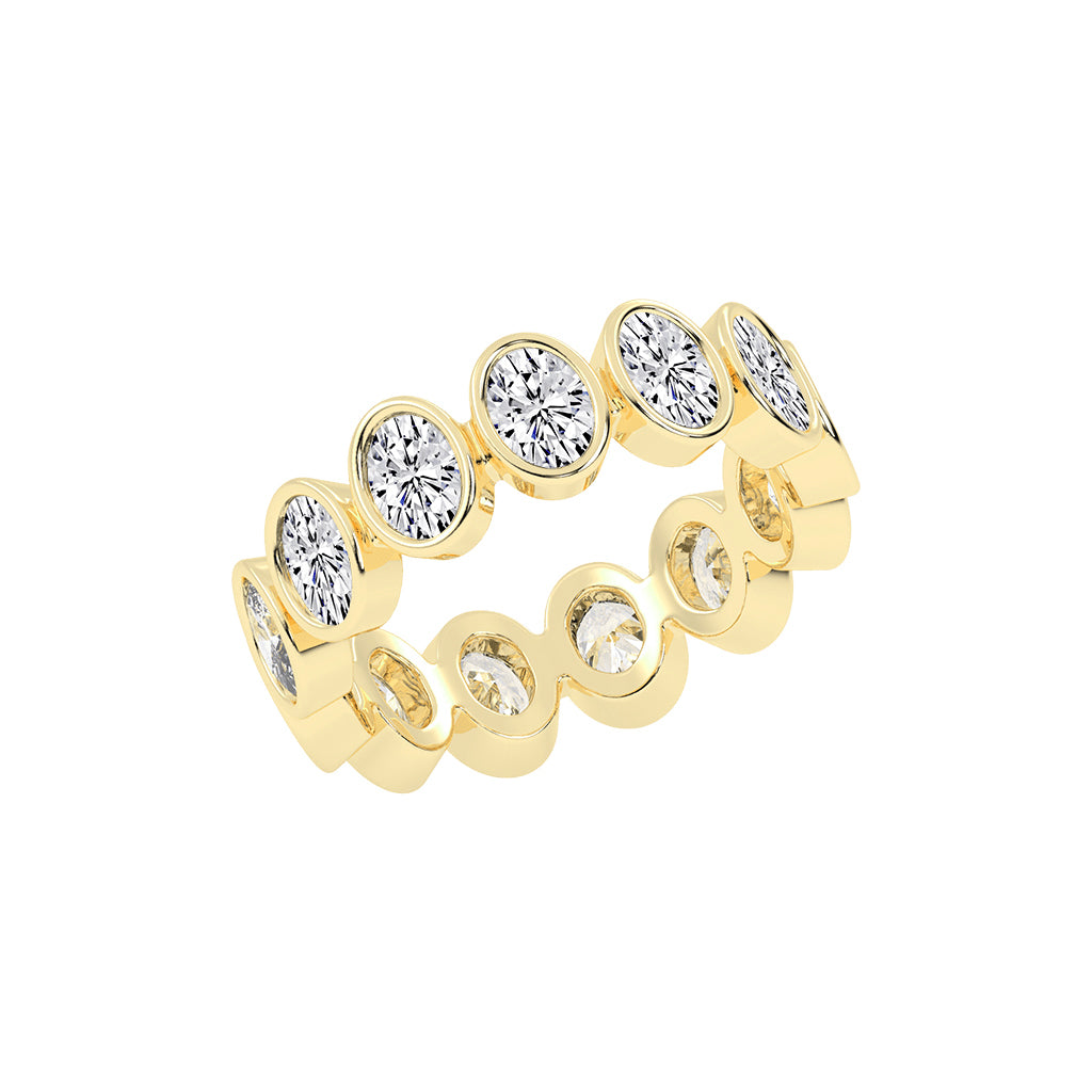 Vionia Oval Cut Milgrain Style Lab Diamond Ring