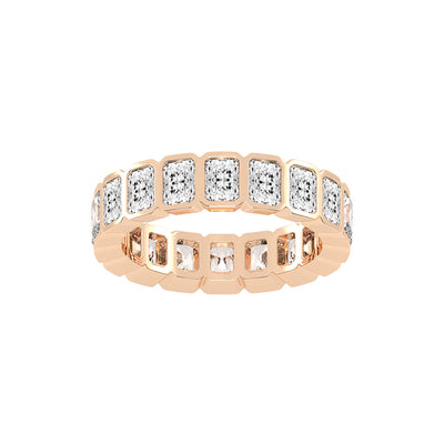 Nirvana Bezel Radiant Cut Lab Diamond Ring