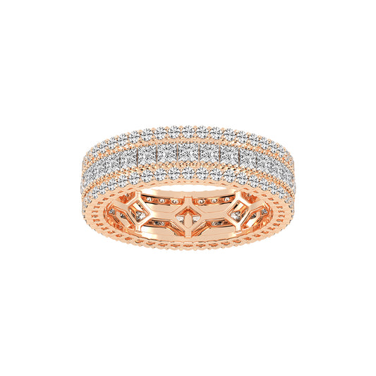 Ametria Princess Cut Eternity Lab Diamond Ring