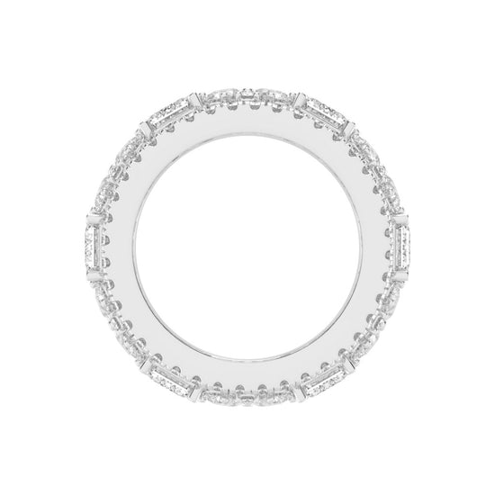 Valena Emerald Cut Eternity Lab Diamond Ring