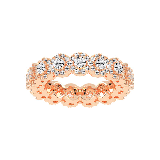 Saphira Round Cut Eternity Lab Diamond Ring
