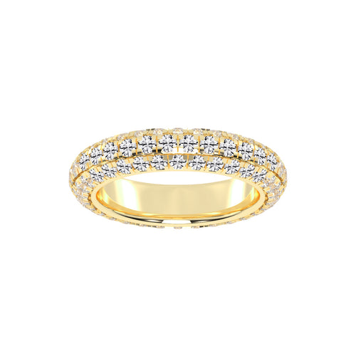Evalise Three Row Eternity Lab Diamond Ring