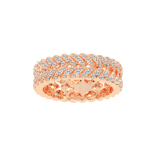 Iselle  Round Cut Eternity Lab Diamond Ring