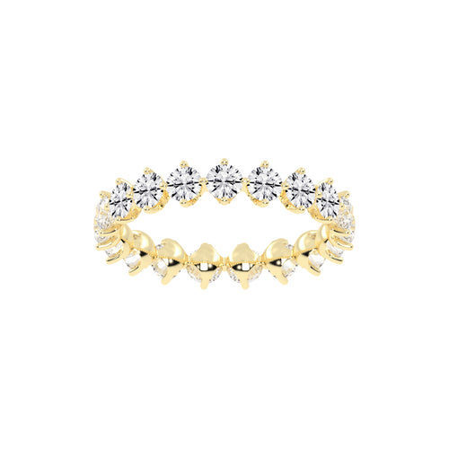 Altessa Shared Prong Round Cut Lab Diamond Ring