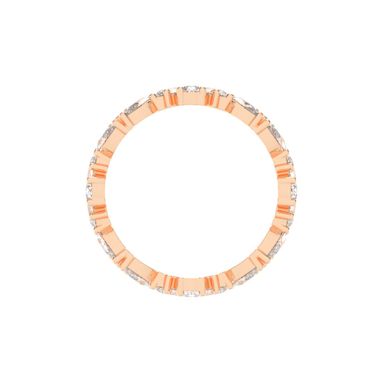 Ornavia Pear Cut Eternity Lab Diamond Ring