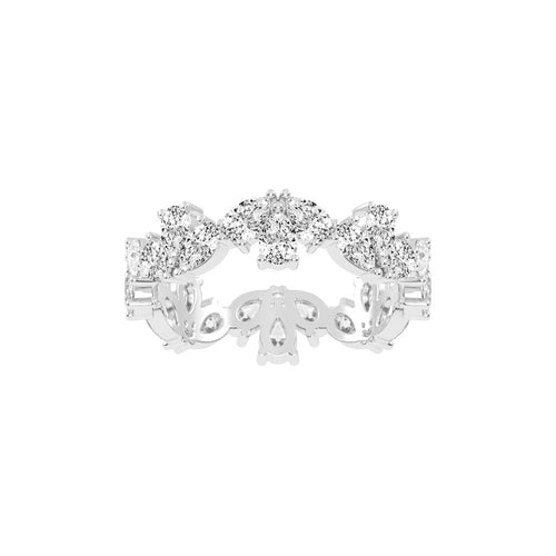 Ornavia Pear Cut Eternity Lab Diamond Ring
