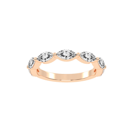 Zarielle Marquise Cut Eternity Lab Diamond Ring