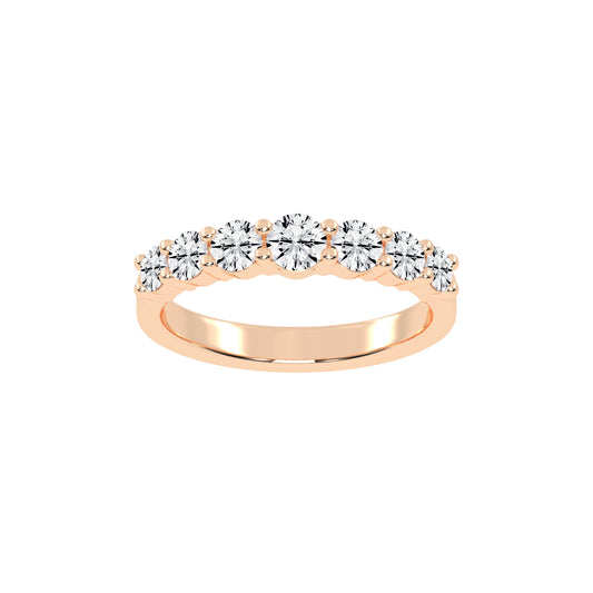 Azura Shared Prong Round Cut Lab Diamond Ring