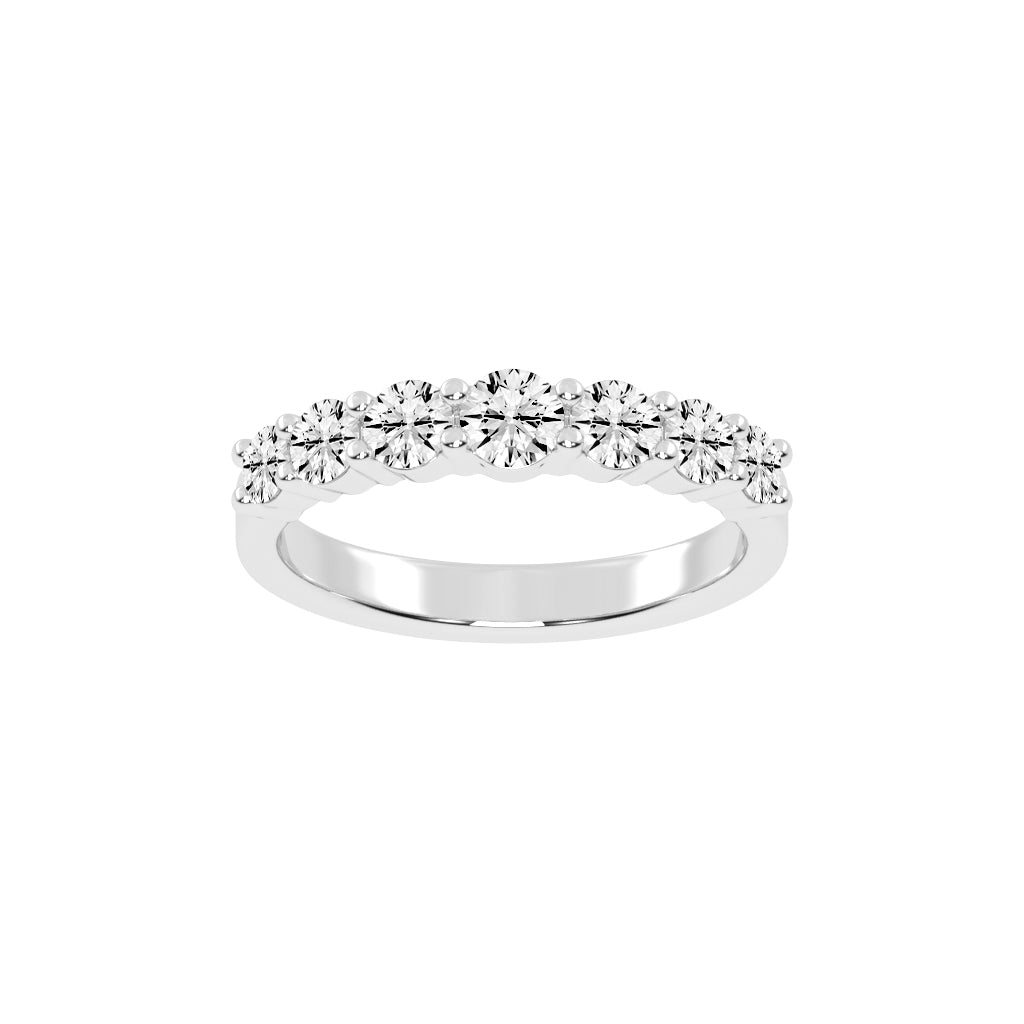 Azura Shared Prong Round Cut Lab Diamond Ring