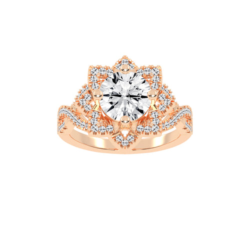 Viralora Criss Cross Lab Diamond Ring