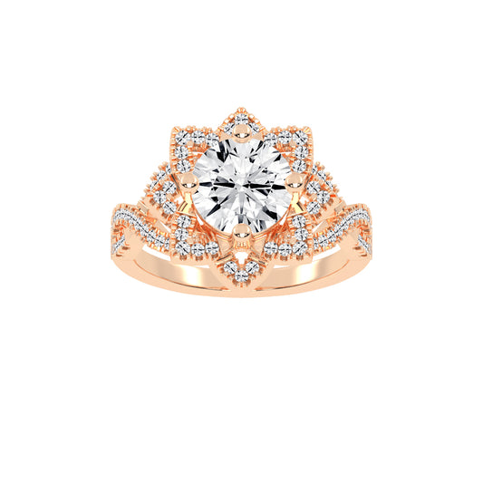 Viralora Criss Cross Lab Diamond Ring
