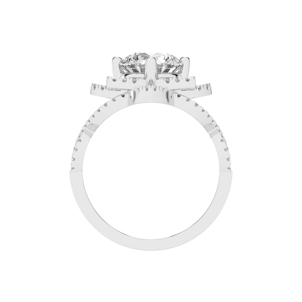 Viralora Criss Cross Lab Diamond Ring