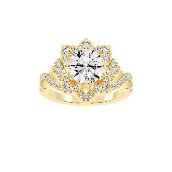 Viralora Criss Cross Lab Diamond Ring