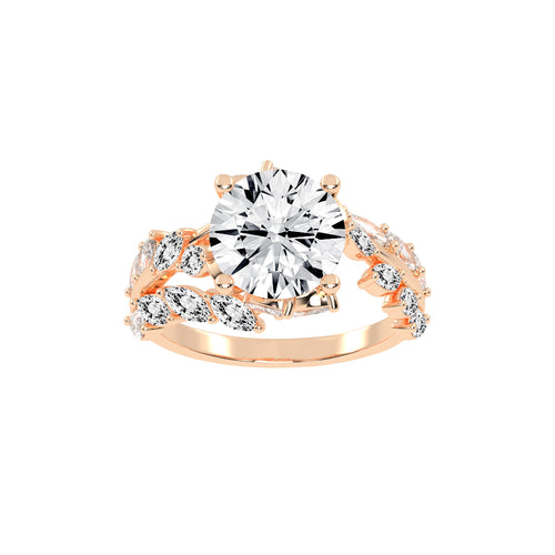 Enclaveon Bypass Round Cut Classic Lab Diamond Ring