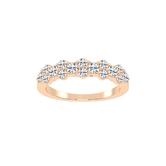 Bravia Six Prong Round Cut Eternity Lab Diamond Ring