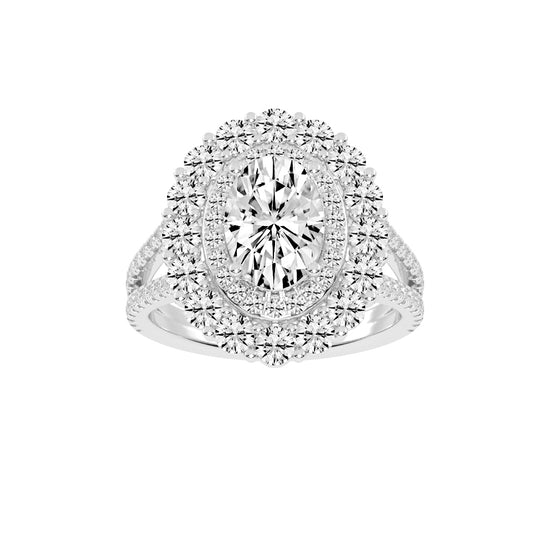 Elixara Round  Oval Cut Daimond Ring