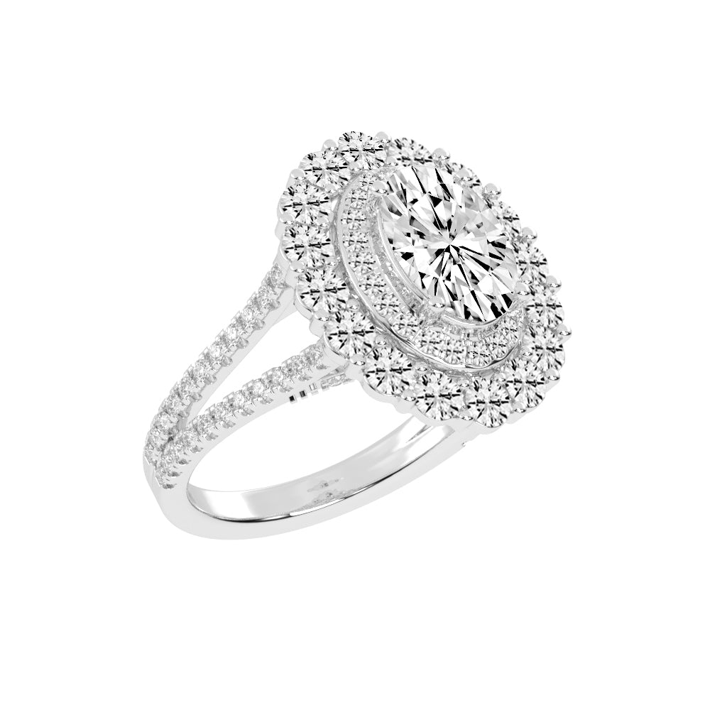 Elixara Round  Oval Cut Daimond Ring