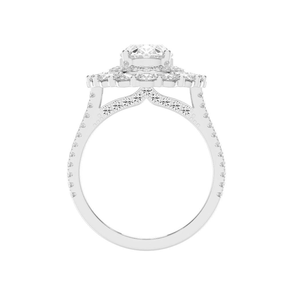 Elixara Round  Oval Cut Daimond Ring