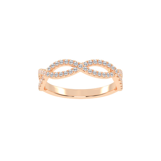 Veritas Round Cut Infinity Eternity Lab Diamond Ring