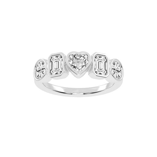 Bezel Set MultiShape Band