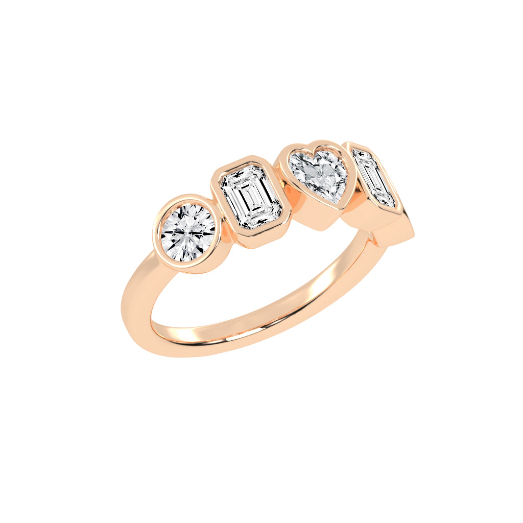 Bezel Set MultiShape Band