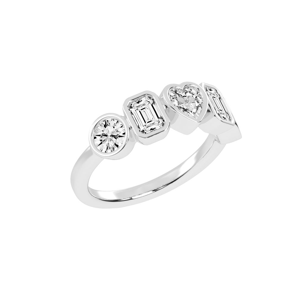 Bezel Set MultiShape Band