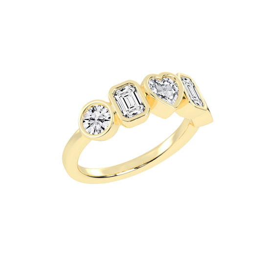 Bezel Set MultiShape Band