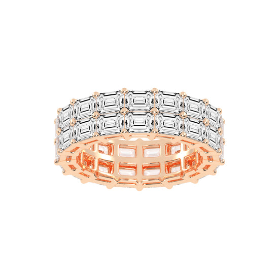 MultiRow Emerald Cut Eternity Band