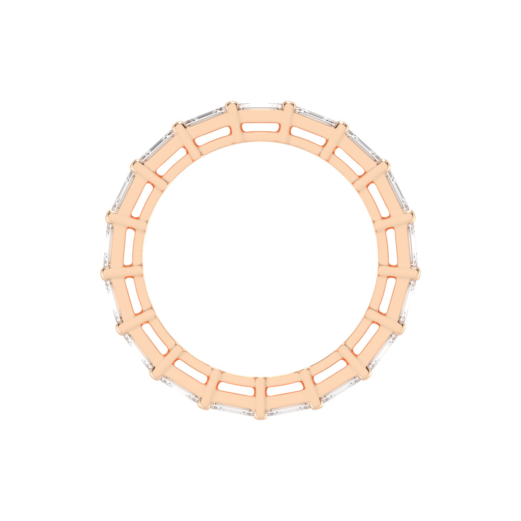 MultiRow Emerald Cut Eternity Band