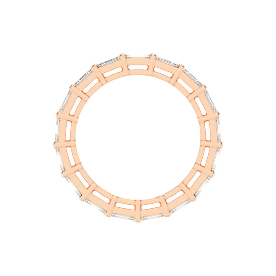 MultiRow Emerald Cut Eternity Band
