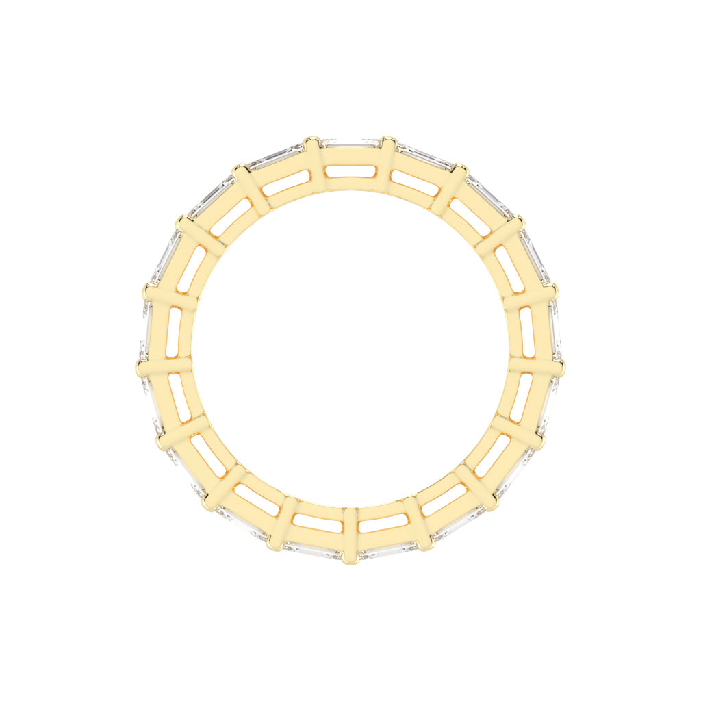 MultiRow Emerald Cut Eternity Band