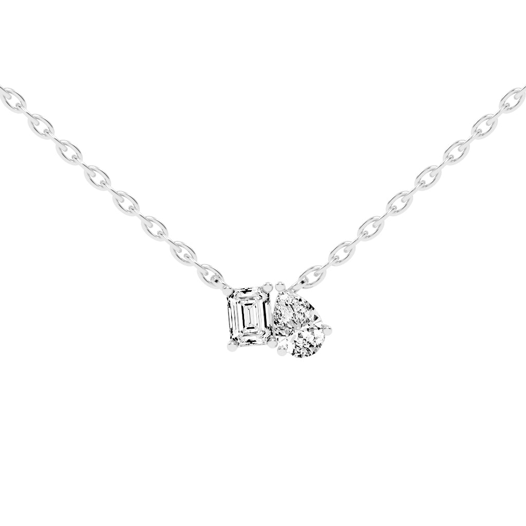 Yara Friendly Pear Cut Fancy Lab Diamond Pendant