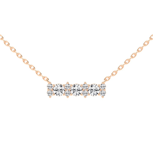 Kendra 2Ct Round Cut Fancy Lab Diamond Pendant
