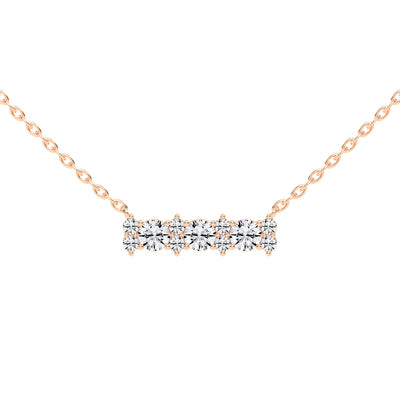 Kendra 2Ct Round Cut Fancy Lab Diamond Pendant