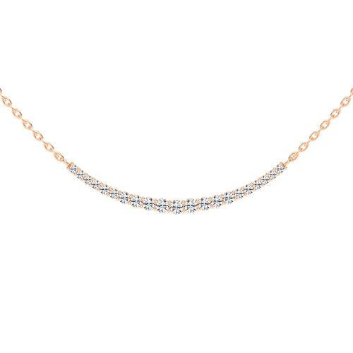 Kyria Shared Setting Round Cut Fancy Lab Diamond Pendant