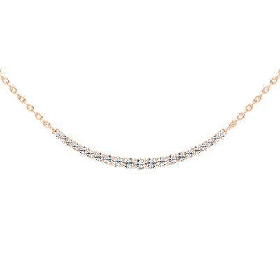 Kyria Shared Setting Round Cut Fancy Lab Diamond Pendant