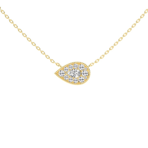 2.5Ct Round Shape,Yellow Gold,Halo Pendants