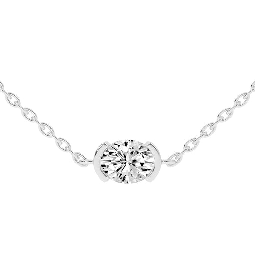 2Ct Oval Shape,Gold,Solitaire Pendants