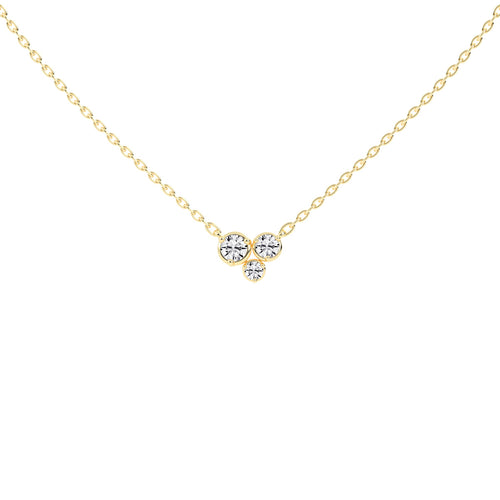 Mirella 1Ct Bezel Set Round Cut Fancy Lab Diamond Pendant