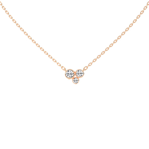 Mirella 1Ct Bezel Set Round Cut Fancy Lab Diamond Pendant