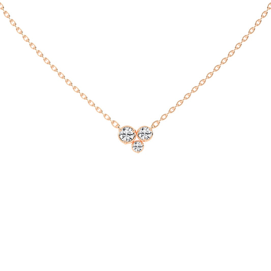 Mirella 1Ct Bezel Set Round Cut Fancy Lab Diamond Pendant
