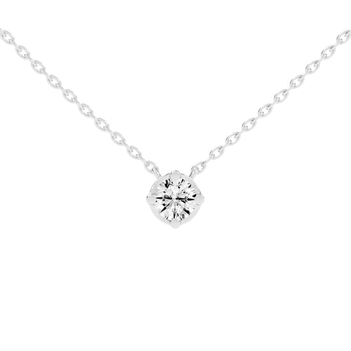 1.5Ct Round Shape,Rose Gold,Solitaire Pendants