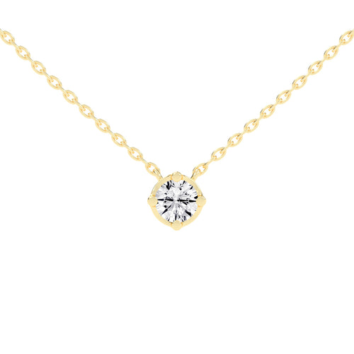 1.5Ct Round Shape,Rose Gold,Solitaire Pendants