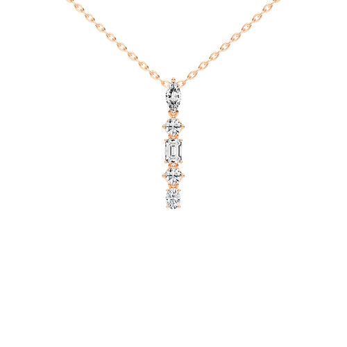 Quinta 1.75Ct Multi-Shape Fancy Lab Diamond Pendant