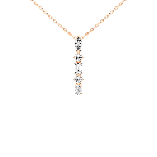 Quinta 1.75Ct Multi-Shape Fancy Lab Diamond Pendant
