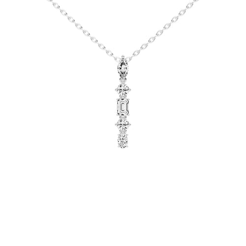 Quinta 1.75Ct Multi-Shape Fancy Lab Diamond Pendant